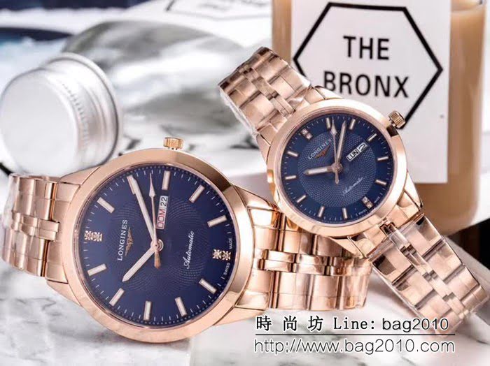 LONGINES浪琴 熱賣款 石英機芯 精品情侶對表 WSS0120